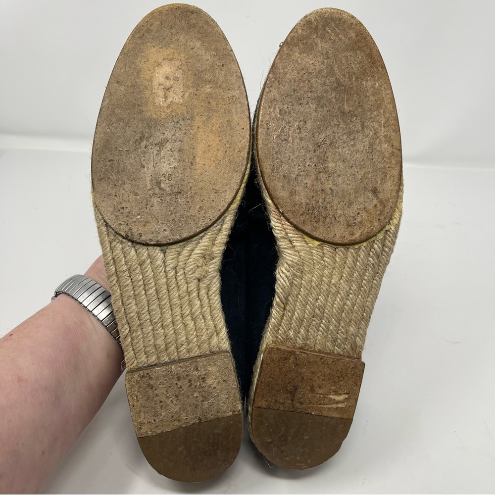 Giuseppe Zanotti Suede embellished Espandrille EU 38 - Picture 10 of 14